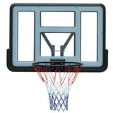 Panou baschet 110x75 cm, transparent, cu inel si plasa