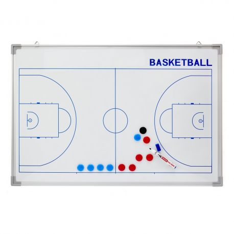 Tabla magnetica handbal 90x60 cm, 2 fete, cu magneti si marker