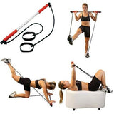 Bara cu tuburi elastice si manere Fitness Fit Stick