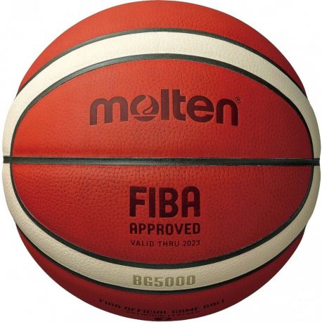 Minge baschet Molten oficiala FIBA, piele naturala, marime 6