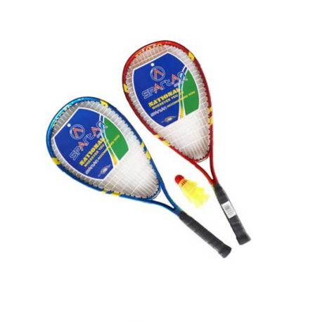 Set Speed Badminton - 2 rachete si fluturasi
