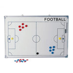 Tabla magnetica fotbal 90x60 cm, 2 fete, cu magneti si marker